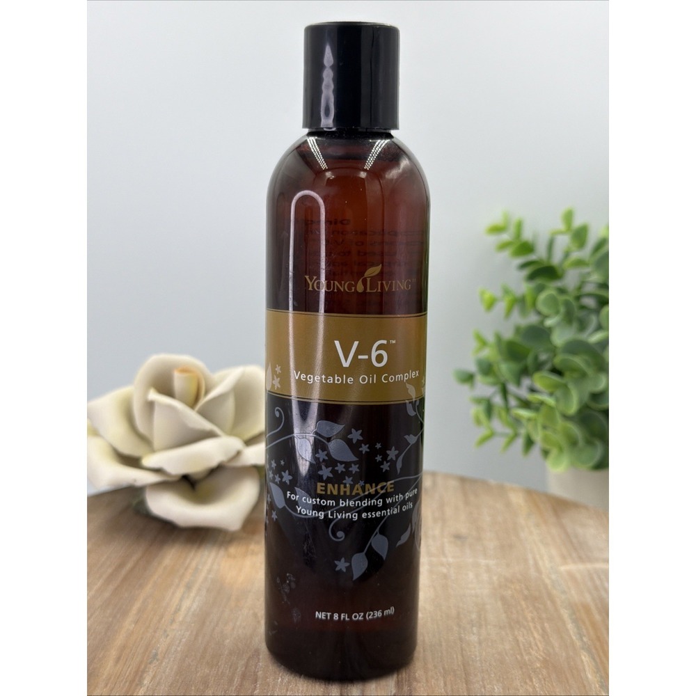 Young Living NEW Vegetable Oil Complex 8OZ SEALED V-6 Massage Oil.    New no box